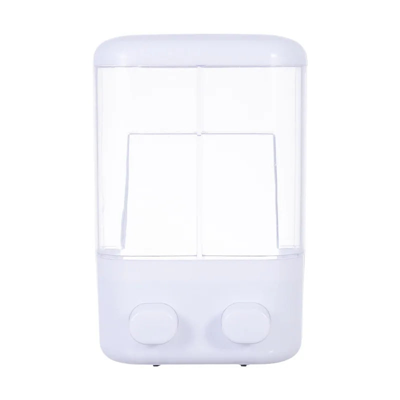 Distributeur de Savon Mural 500/1000ml – Simple ou Double, Presse Manuelle | Salle de Bain