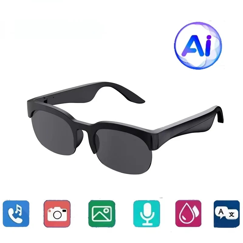 Lunettes Intelligentes Lenovo D12 – Assistant Vocal, Bluetooth 5.3, Musique & Appels Mains Libres | 2026