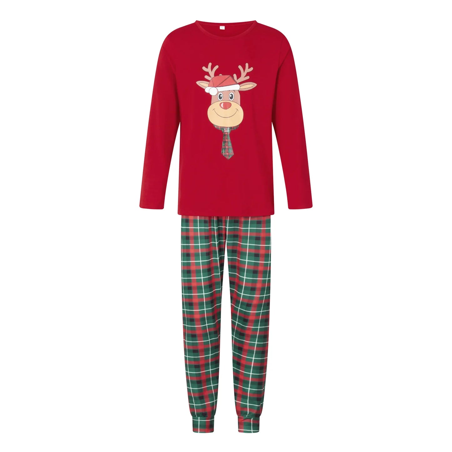 Tenues de Noël pour Mère, Père et Enfants, Ensemble de Pyjamas Assortis, Pyjamas Décontractés à Motif de Renne, Look Familial de Noël, Vêtements de Fête, Cadeau