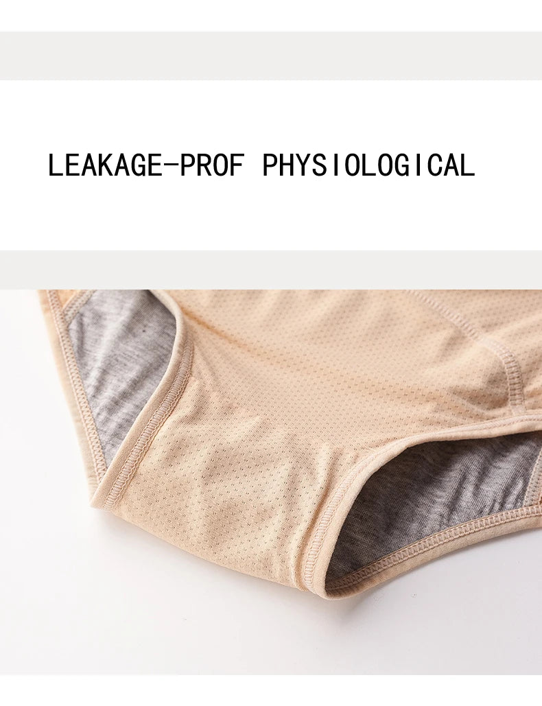 Culotte menstruelle anti-fuites taille haute – Grande taille, respirante, imperméable (L à 8XL)