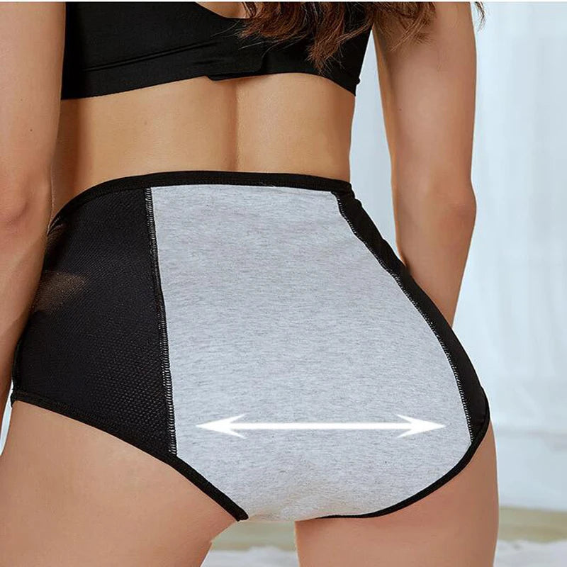 Culotte menstruelle anti-fuites taille haute – Grande taille, respirante, imperméable (L à 8XL)
