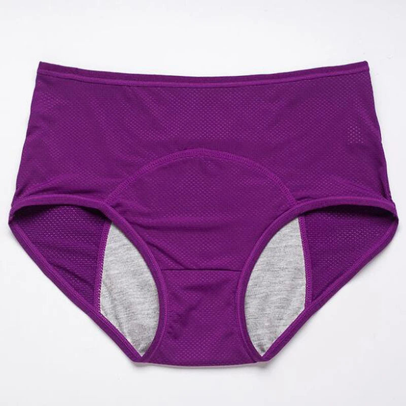 Culotte menstruelle anti-fuites taille haute – Grande taille, respirante, imperméable (L à 8XL)