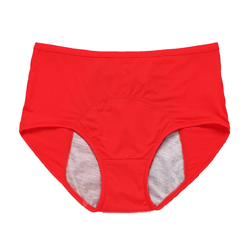 Culotte menstruelle anti-fuites taille haute – Grande taille, respirante, imperméable (L à 8XL)