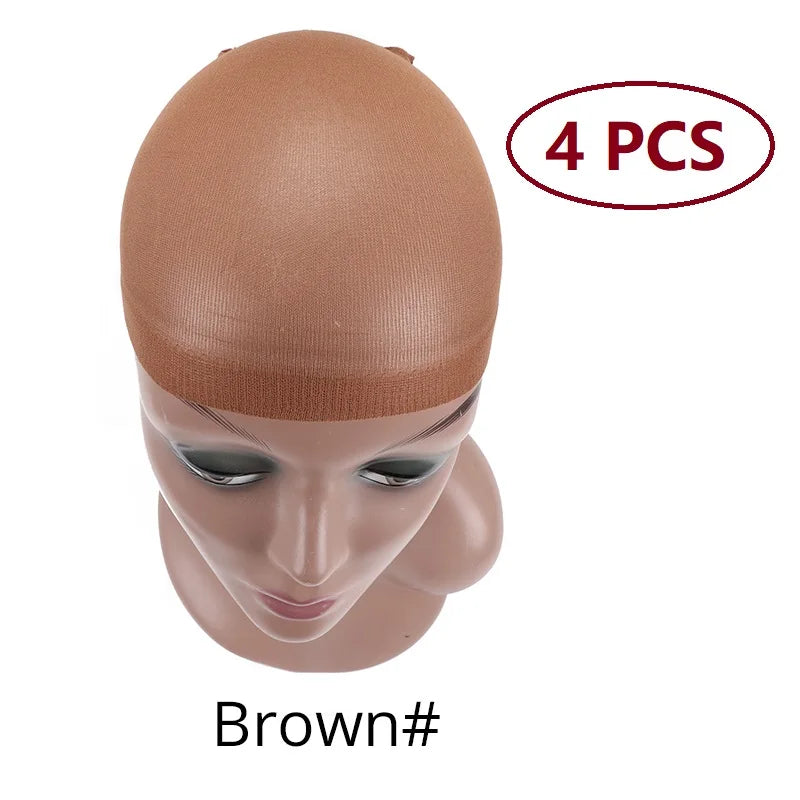 Nunify Bonnet Wig Hair Wig Cap Blonde Stocking Liner Snood Mesh Stretch Nude Beige Use And Easily Anne Glueless Dome Hair Cap