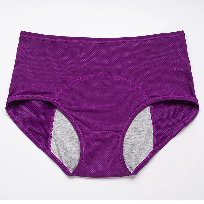 Culotte menstruelle anti-fuites taille haute – Grande taille, respirante, imperméable (L à 8XL)
