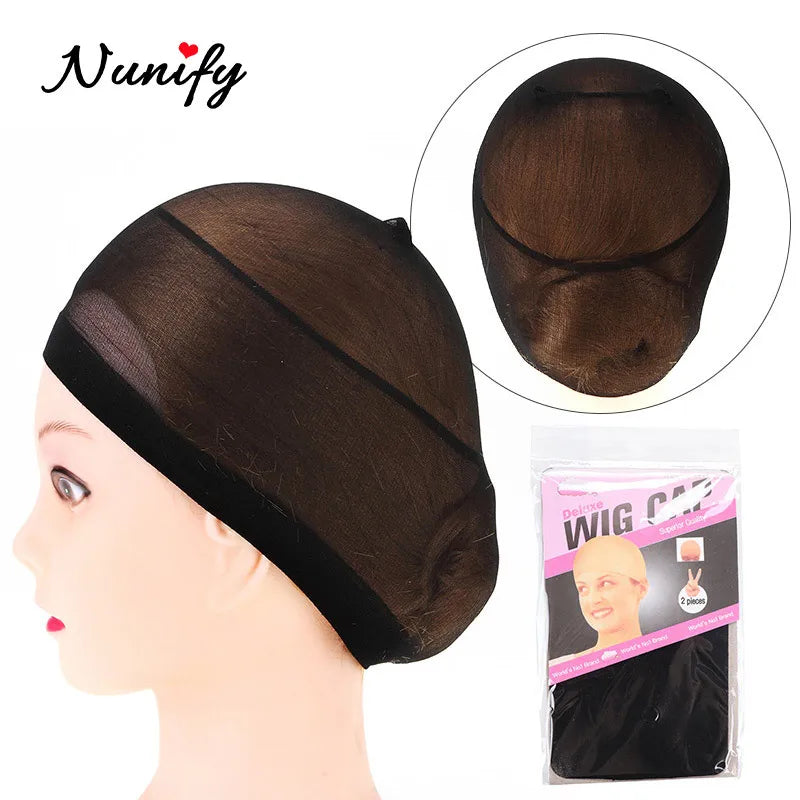 Nunify Bonnet Wig Hair Wig Cap Blonde Stocking Liner Snood Mesh Stretch Nude Beige Use And Easily Anne Glueless Dome Hair Cap