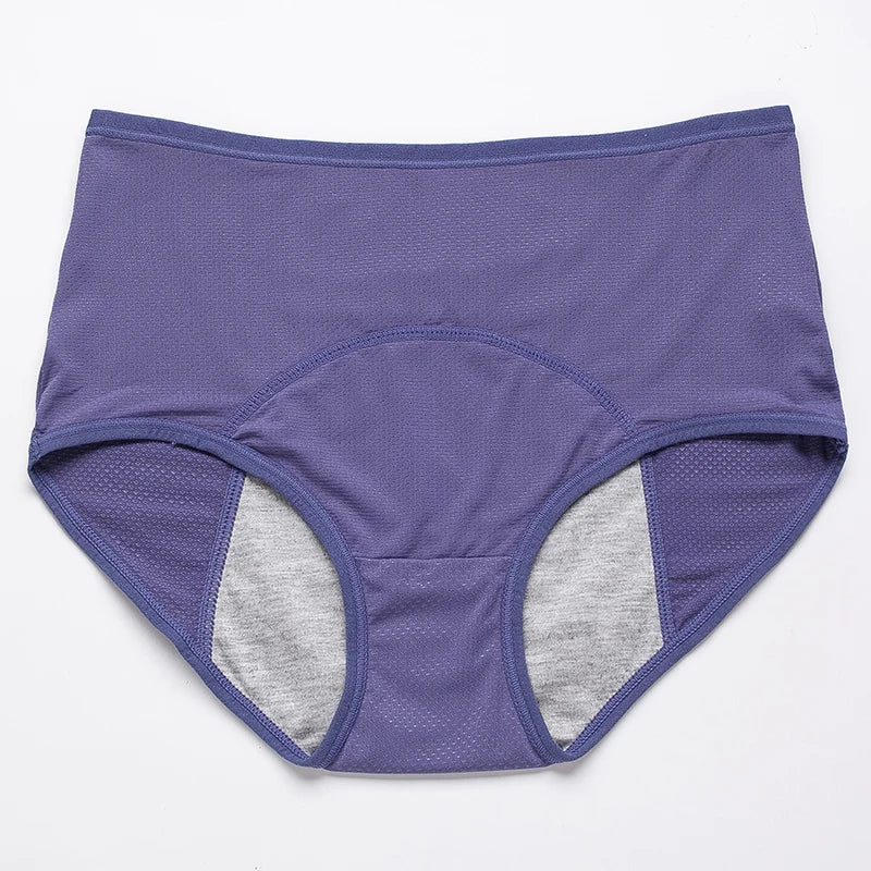 Culotte menstruelle anti-fuites taille haute – Grande taille, respirante, imperméable (L à 8XL)