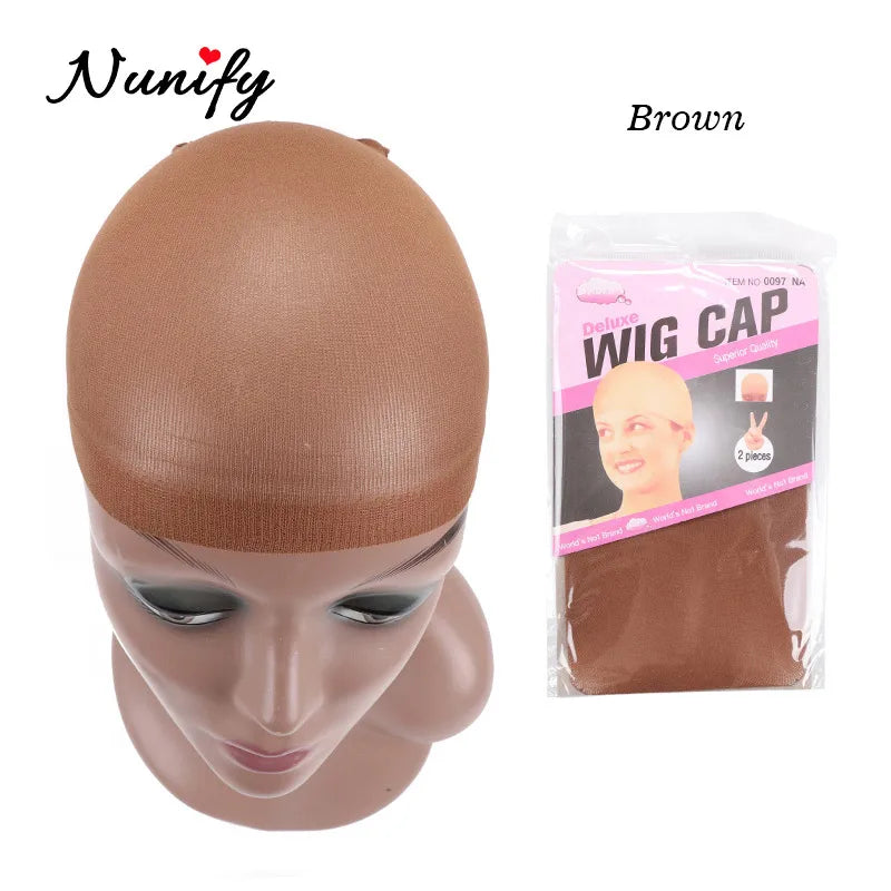 Nunify Bonnet Wig Hair Wig Cap Blonde Stocking Liner Snood Mesh Stretch Nude Beige Use And Easily Anne Glueless Dome Hair Cap