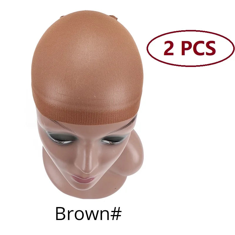 Nunify Bonnet Wig Hair Wig Cap Blonde Stocking Liner Snood Mesh Stretch Nude Beige Use And Easily Anne Glueless Dome Hair Cap