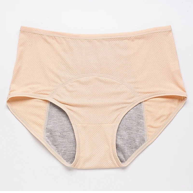 Culotte menstruelle anti-fuites taille haute – Grande taille, respirante, imperméable (L à 8XL)