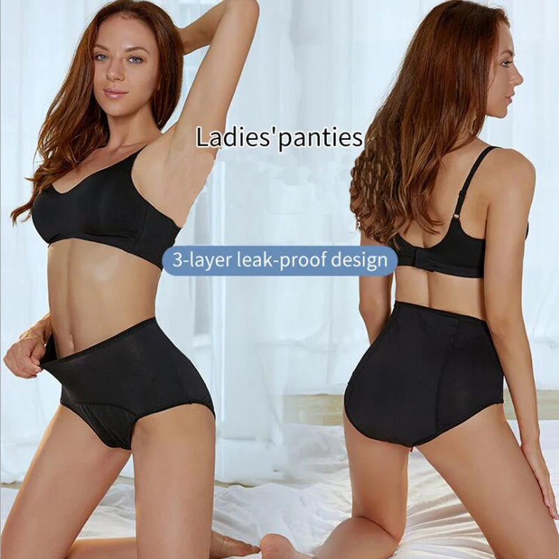 Culotte menstruelle anti-fuites taille haute – Grande taille, respirante, imperméable (L à 8XL)