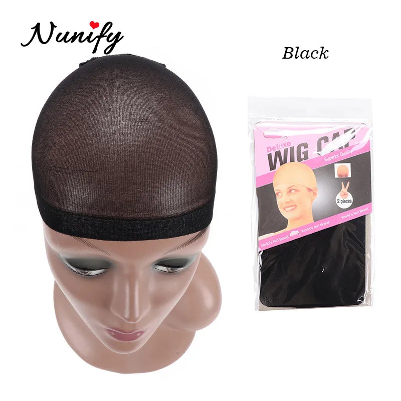 Nunify Bonnet Wig Hair Wig Cap Blonde Stocking Liner Snood Mesh Stretch Nude Beige Use And Easily Anne Glueless Dome Hair Cap