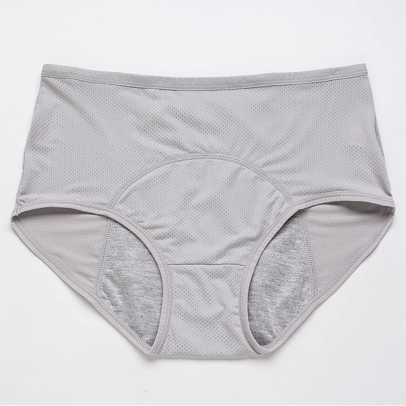 Culotte menstruelle anti-fuites taille haute – Grande taille, respirante, imperméable (L à 8XL)