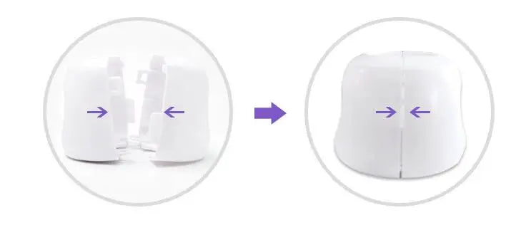 Cache-poignée de porte sécurité bébé – Protecteur anti-collision rond, blanc