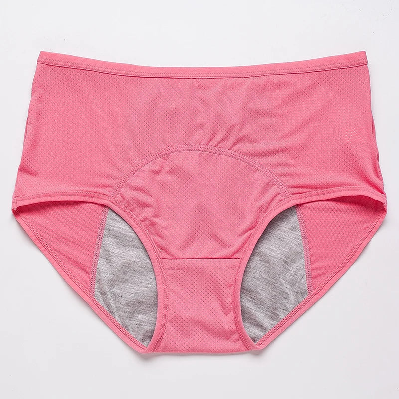 Culotte menstruelle anti-fuites taille haute – Grande taille, respirante, imperméable (L à 8XL)