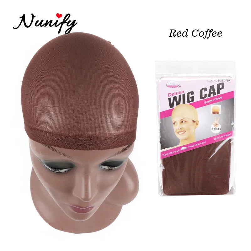 Nunify Bonnet Wig Hair Wig Cap Blonde Stocking Liner Snood Mesh Stretch Nude Beige Use And Easily Anne Glueless Dome Hair Cap