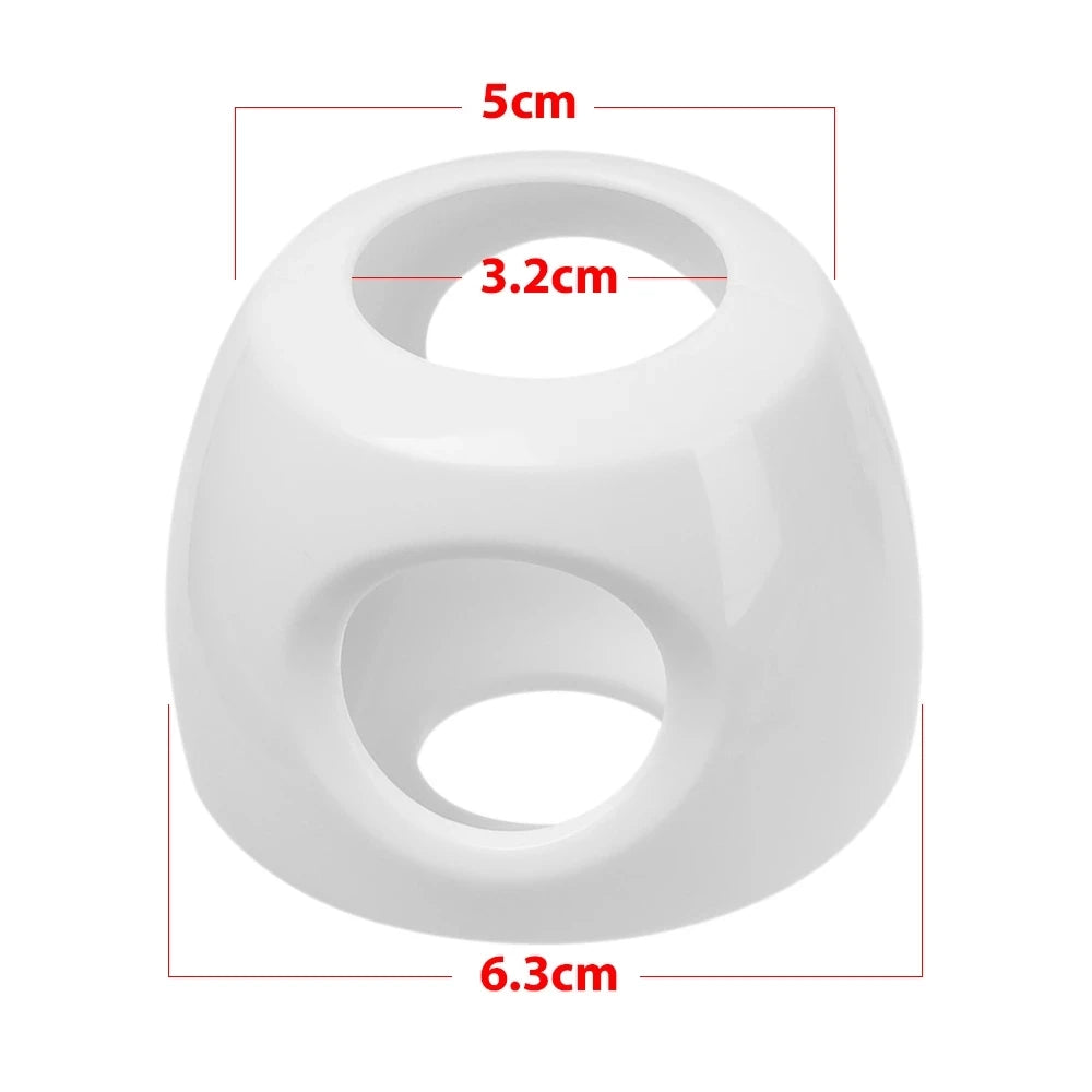 Cache-poignée de porte sécurité bébé – Protecteur anti-collision rond, blanc