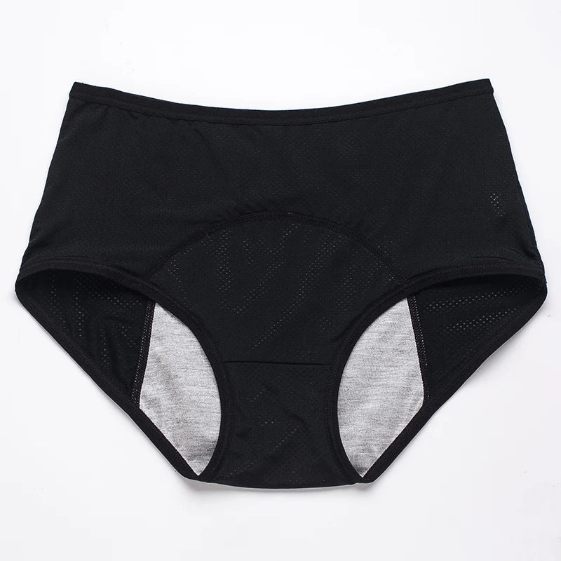 Culotte menstruelle anti-fuites taille haute – Grande taille, respirante, imperméable (L à 8XL)