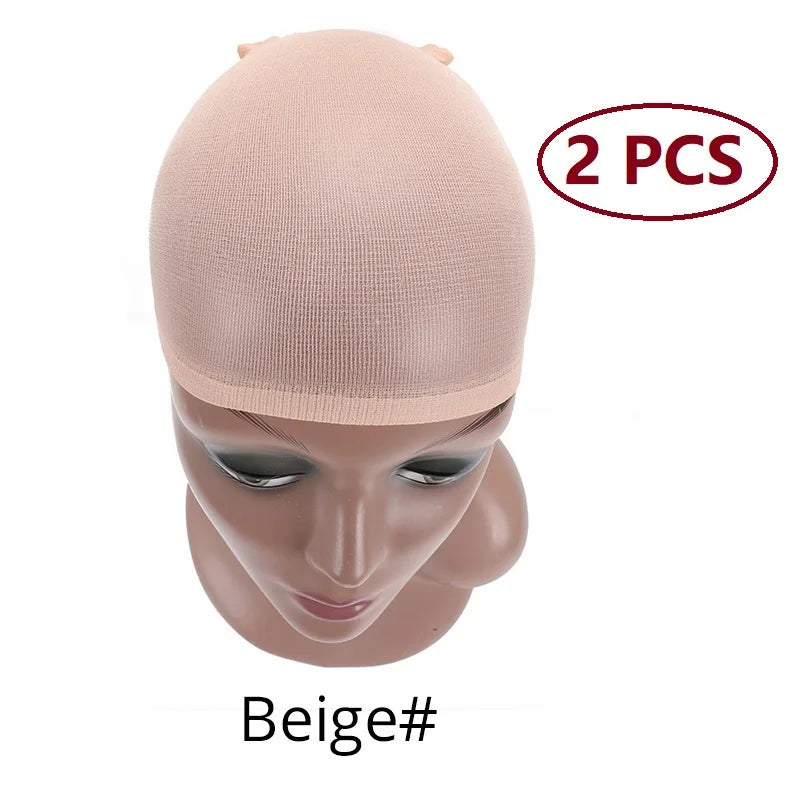 Nunify Bonnet Wig Hair Wig Cap Blonde Stocking Liner Snood Mesh Stretch Nude Beige Use And Easily Anne Glueless Dome Hair Cap