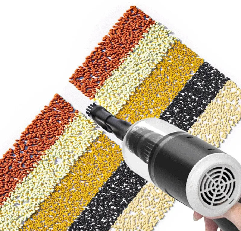 Aspirateur de voiture sans fil 9000Pa – Mini aspirateur portable USB rechargeable 1200mAh, sec et humide