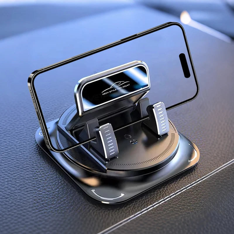 Support Téléphone Voiture 360° – Antidérapant Silicone & Navigation Mains Libres