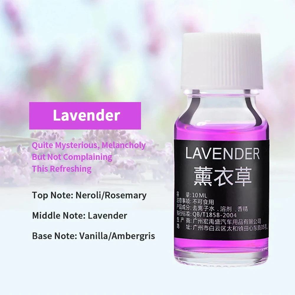 Recharge Liquide Parfum Voiture – Huile Essentielle Naturelle pour Diffuseur Aromatique