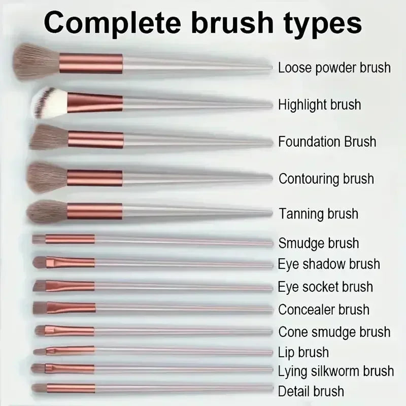 Ensemble de Pinceaux de Maquillage Professionnel – Kabuki, Fond de Teint, Fard à Paupières