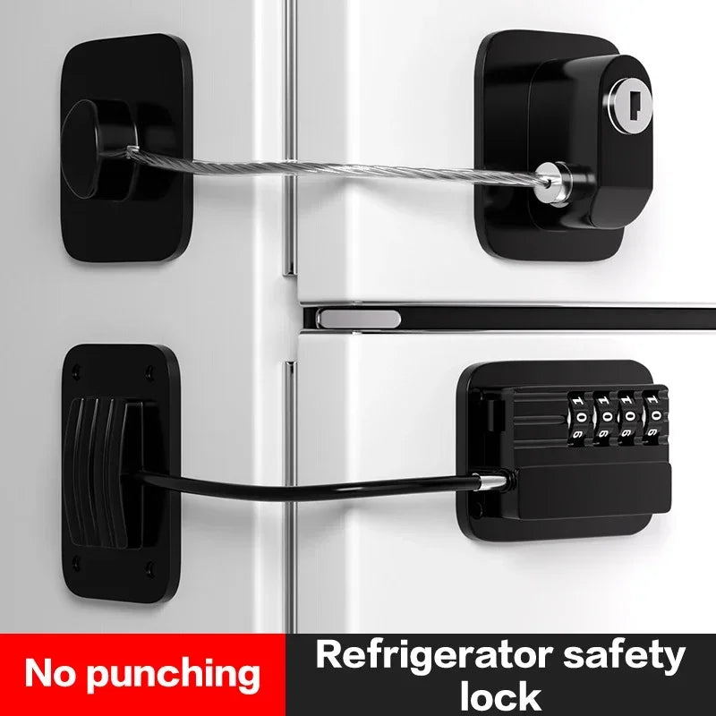 Verrou de sécurité à combinaison numérique – Protection bébé pour portes, fenêtres & frigo