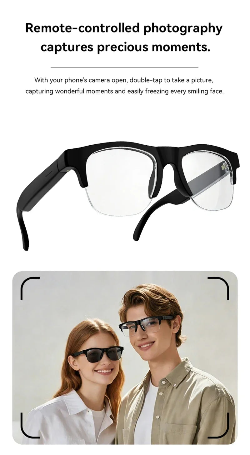 Lunettes Intelligentes Lenovo D12 – Assistant Vocal, Bluetooth 5.3, Musique & Appels Mains Libres | 2026