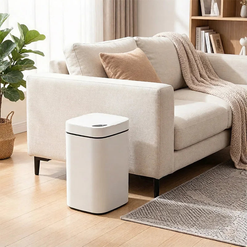 Poubelle Intelligente à Capteur 16L – Couvercle Automatique Mains Libres | Cuisine, Bureau, Salle de Bain