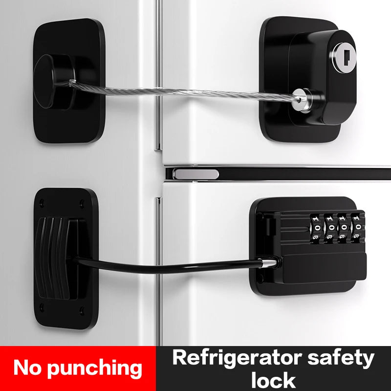 Verrou de sécurité à combinaison numérique – Protection bébé pour portes, fenêtres & frigo