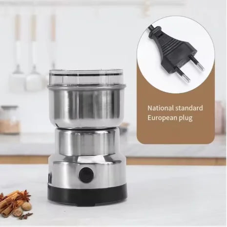 Broyeur Électrique Multifonction 4 Lames – Moulin à Café, Épices, Noix & Céréales Portable