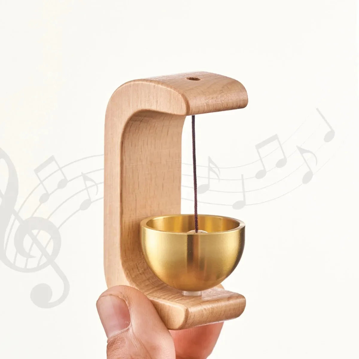 Carillon Éolien en Bois Décoratif – Cloche Suspendue pour Entrée, Maison, Jardin