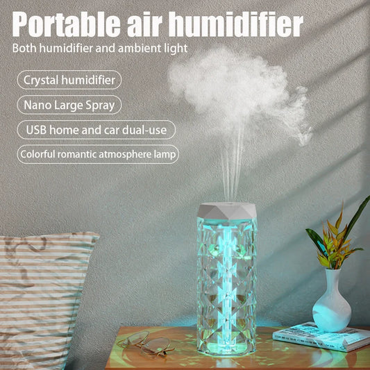 Humidificateur USB 400ml – Diffuseur d’Arômes & Lumière RGB pour Maison et Voiture