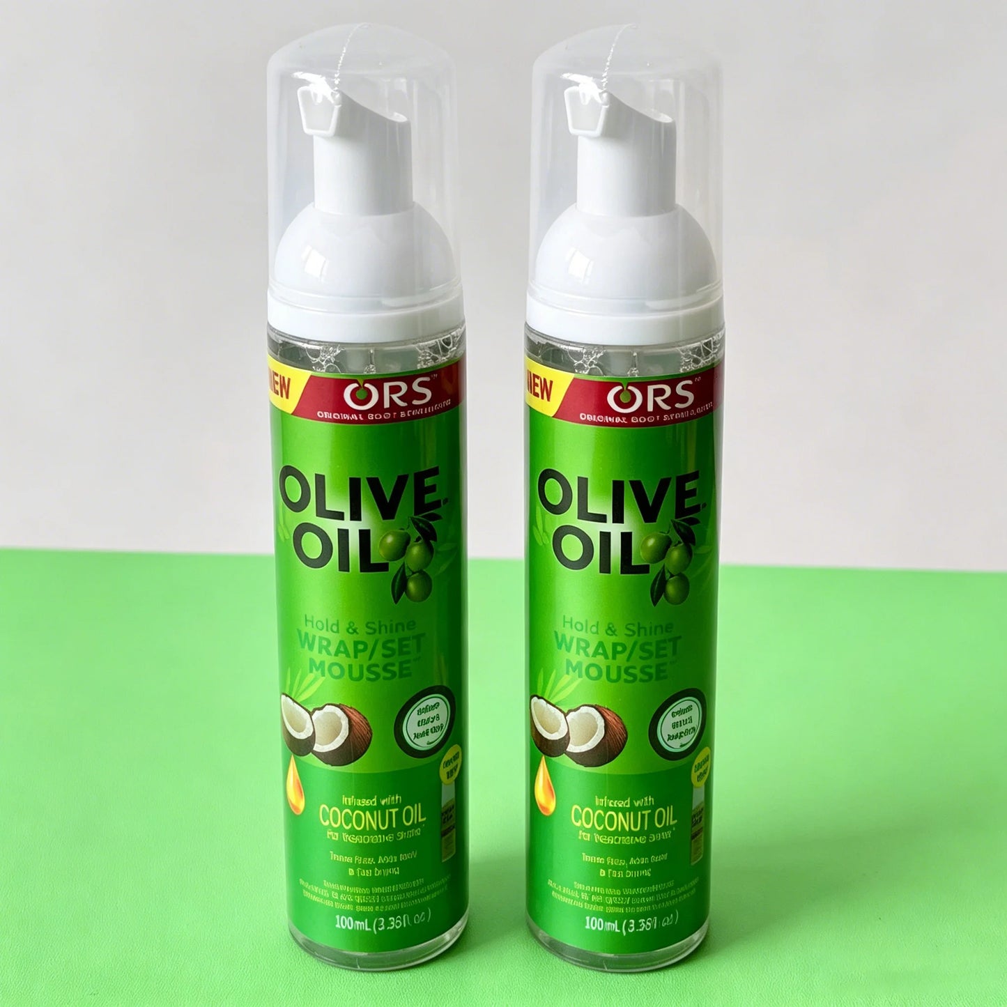 3PCS/1PCS 100ml Curly Hair Mousse Strong Hold Olive Oil Hair Styling Foam Anti-Frizz Wig Styling Mousse for Women
