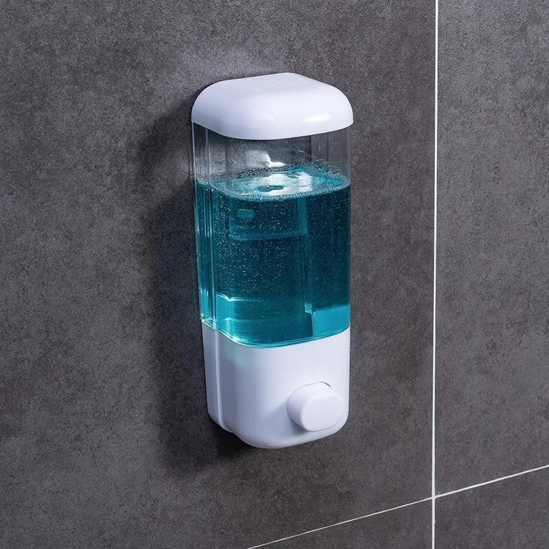 Distributeur de Savon Mural 500/1000ml – Simple ou Double, Presse Manuelle | Salle de Bain