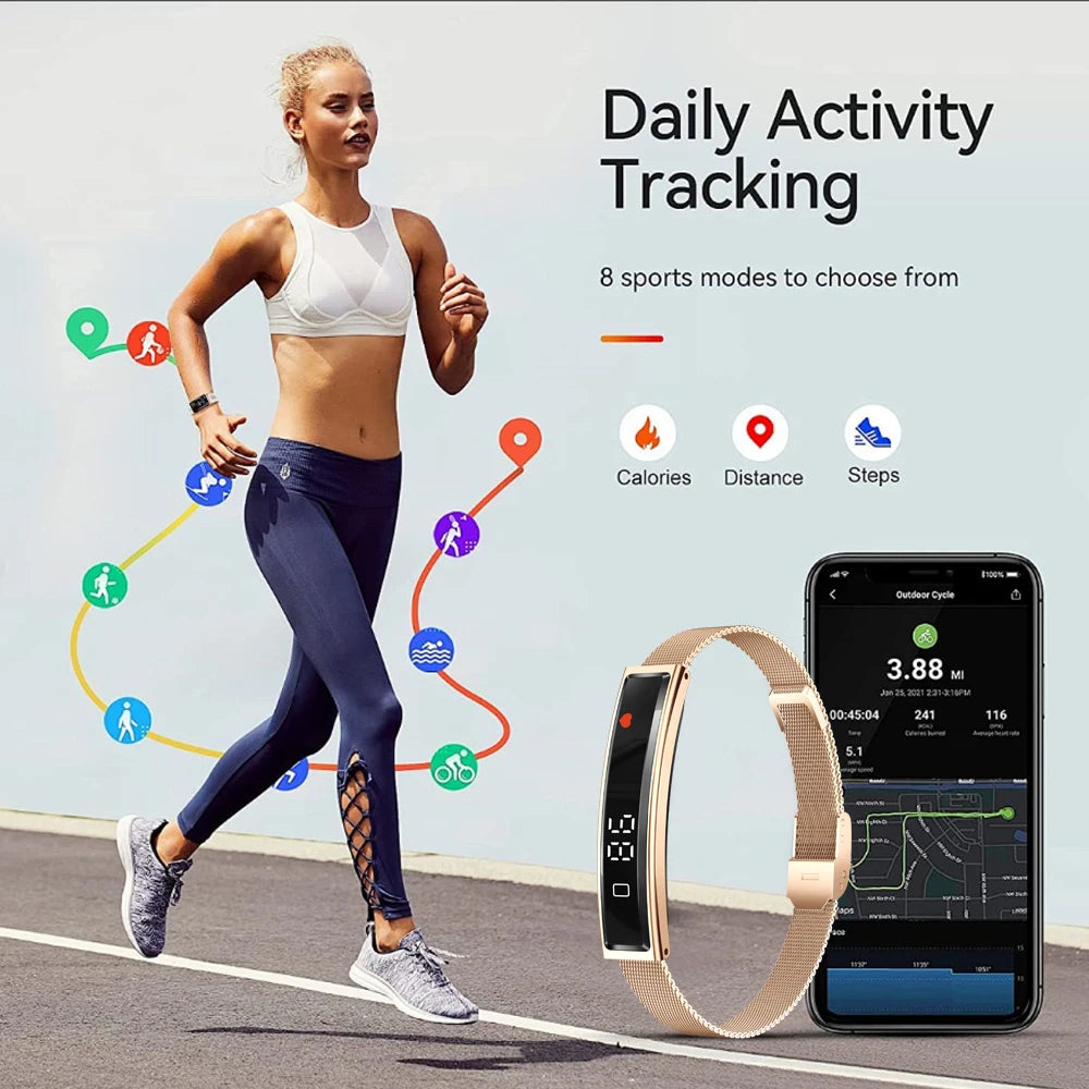 Bracelet Connecté Sport ChiBear 2026 – Suivi Santé, Cardio, SpO2, IP68 – Femme & Homme