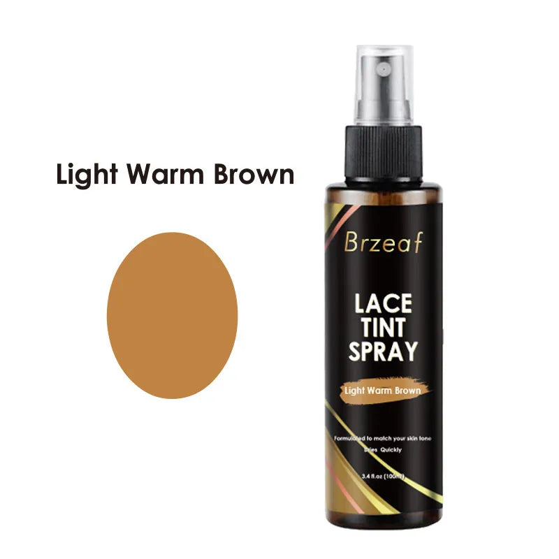 Spray Teintant Lace pour Perruques – Brun Foncé, Moyen, Clair | Mousse, Colle et Dissolvant