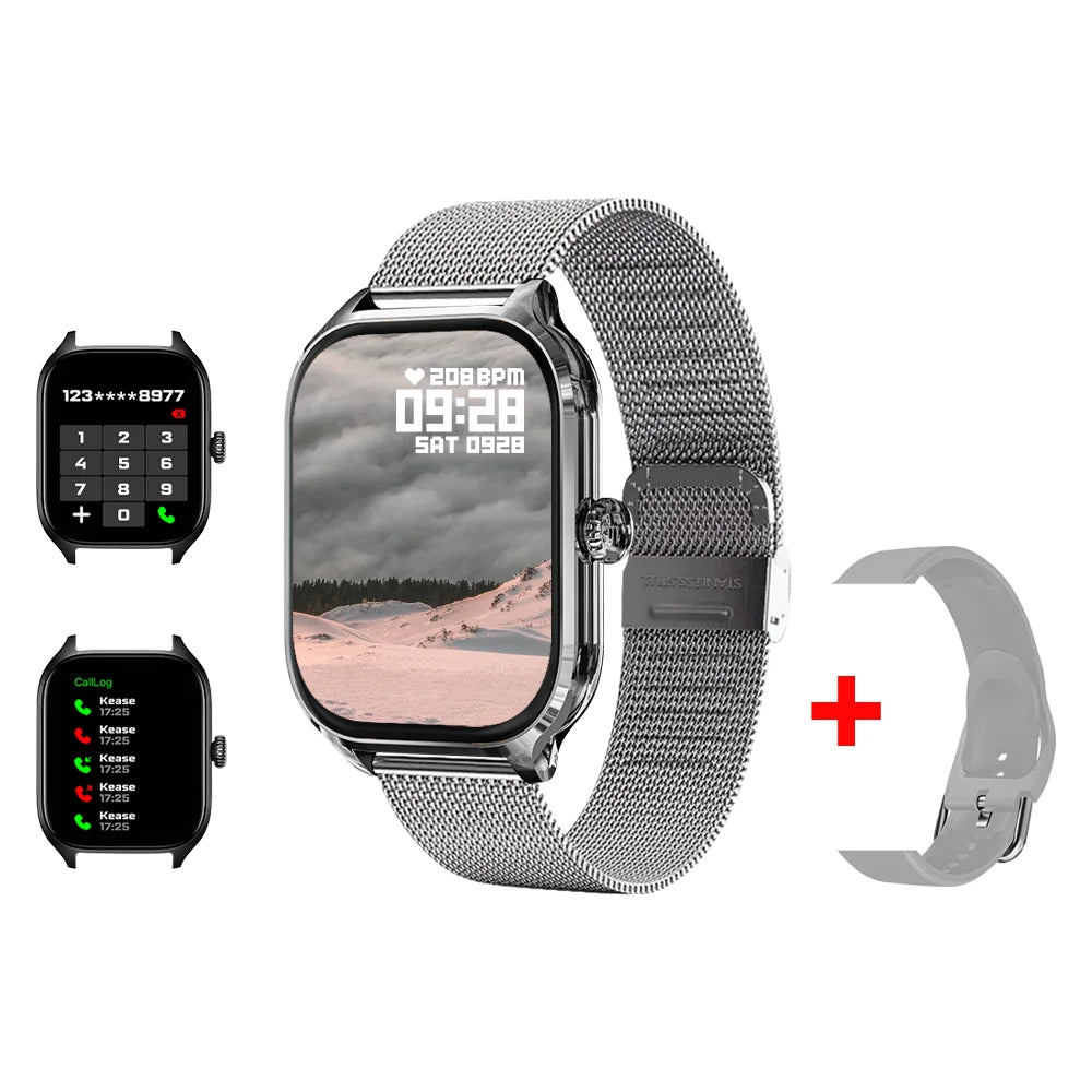 LAXASFIT H9 Pro Max – Montre Connectée Bluetooth | Appels, Fréquence Cardiaque, Oxymètre, Suivi Calories
