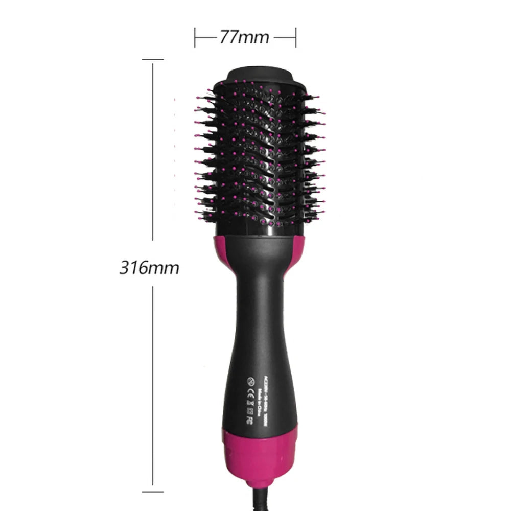 Brosse Soufflante 5 en 1 – Peigne Chauffant Ionique, Lisseur & Sèche-Cheveux