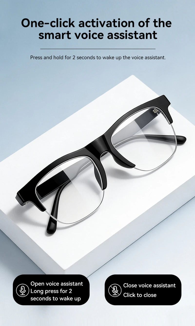 Lunettes Intelligentes Lenovo avec Assistant Vocal, Contrôle Tactile Musical, Appel Bluetooth, Lunettes de Soleil Tendance pour Sports de Plein Air Hommes et Femmes, Nouveauté 2026