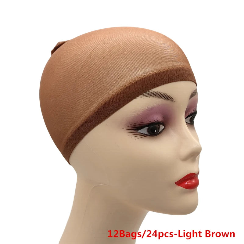 Bonnets de Perruque en Nylon Ventilé – Filet Extensible Ultra-Fin Respirant | Lot de 1, 6 ou 12