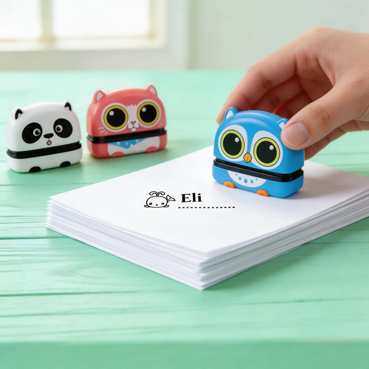 Autocollants Prénom Personnalisés pour Enfants – Lavables, Réutilisables & Non Toxiques
