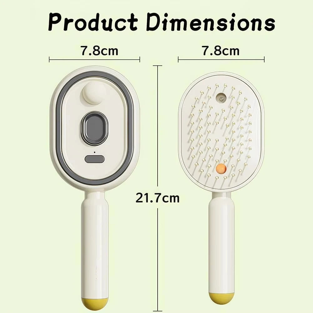 Brosse à Cheveux Électrique à Vapeur 3-en-1 – Lissage, Démêlage & Anti-Frisottis