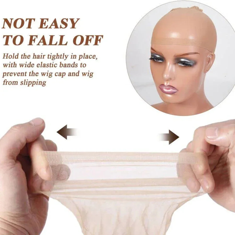 Bonnets de Perruque HD Transparents – Filets Nylon Extensibles pour Femmes et Hommes (Lot)