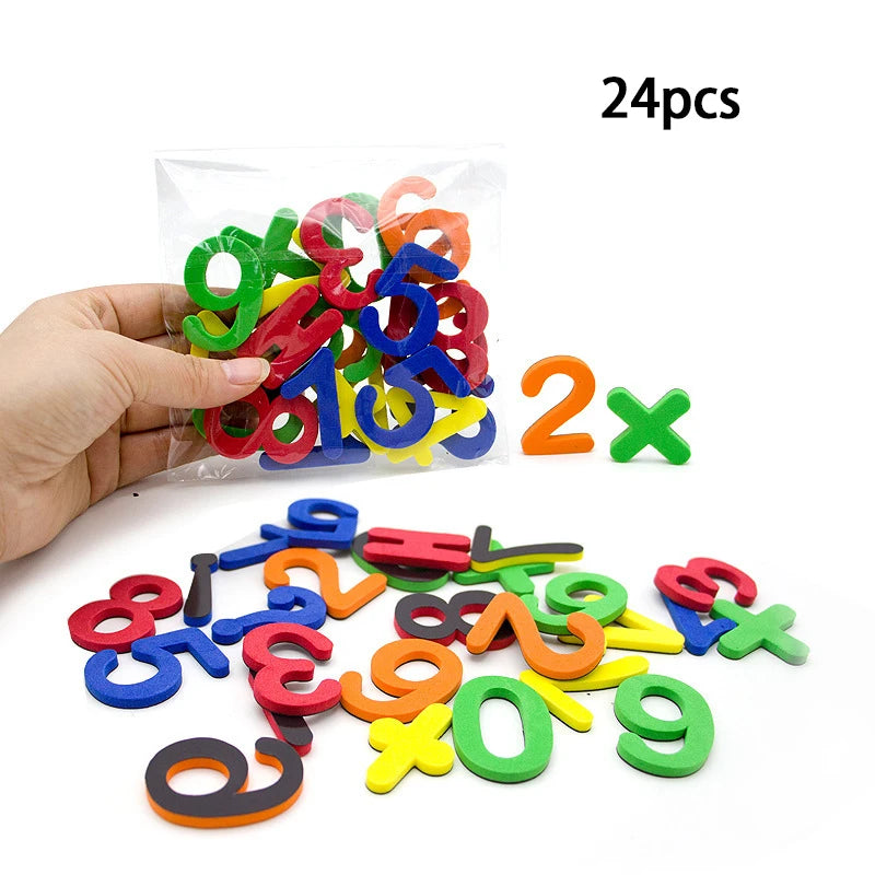 Lettres et Chiffres Magnétiques ABC 123 – Aimants Éducatifs Préscolaires | Majuscules, Minuscules et Maths