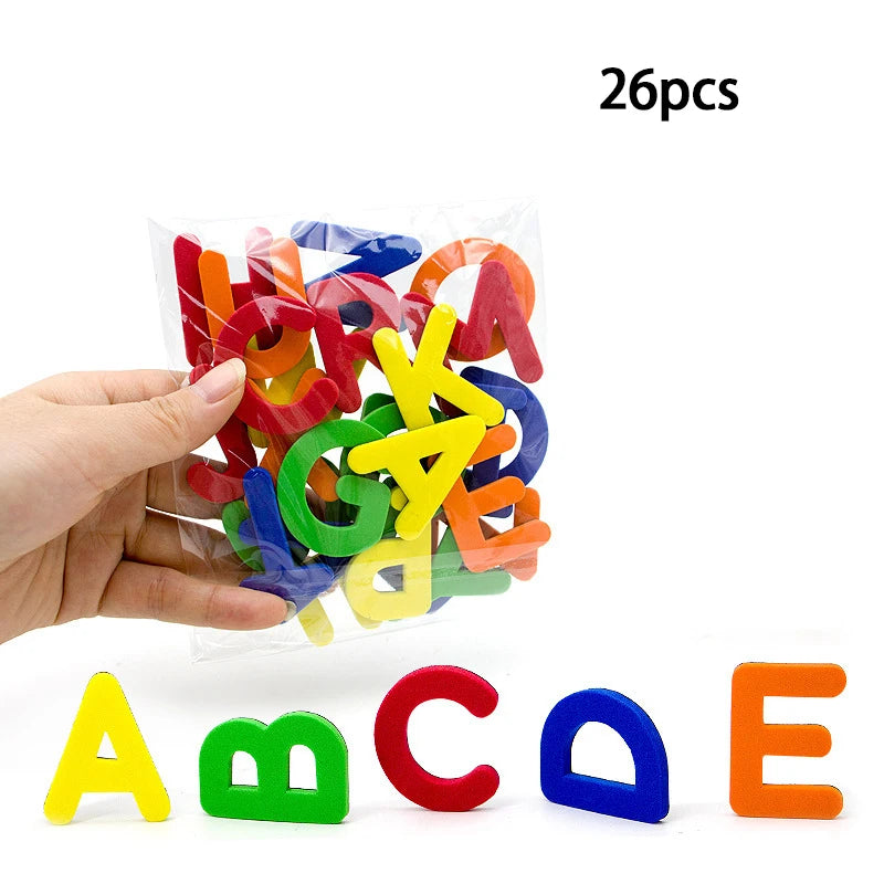 Lettres et Chiffres Magnétiques ABC 123 – Aimants Éducatifs Préscolaires | Majuscules, Minuscules et Maths