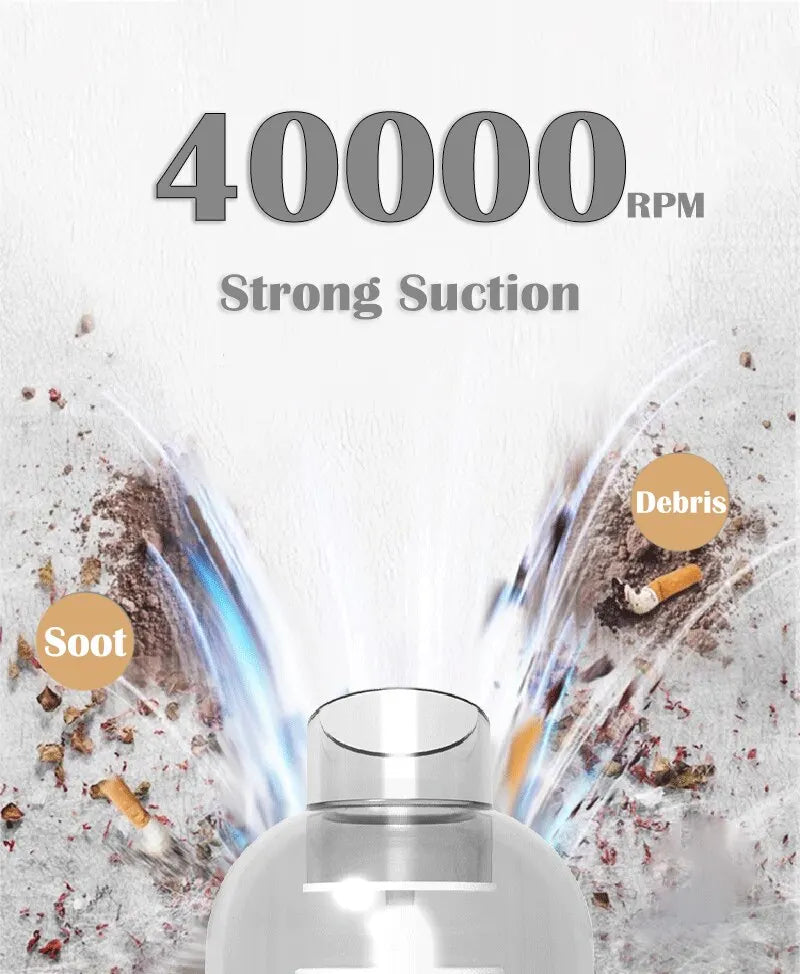 Aspirateur de voiture sans fil 9000Pa – Portable USB rechargeable, 60W, mini aspirateur sec