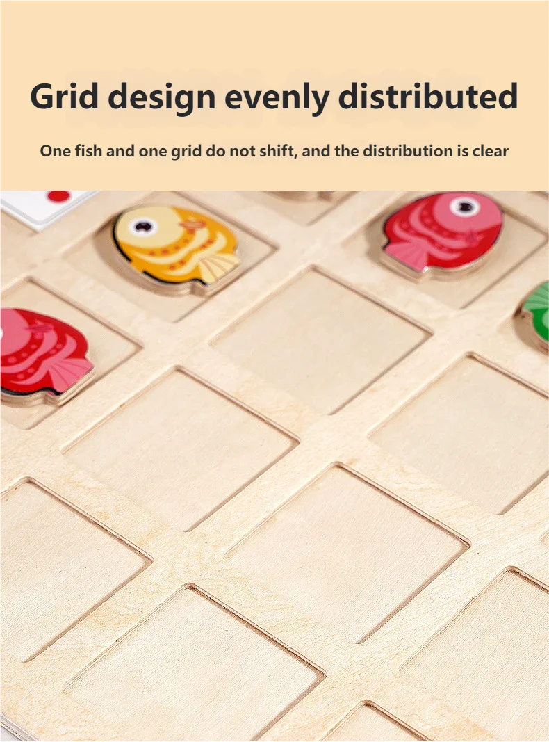 Jeu de Plateau Éducatif Montessori en Bois – Logique, Couleurs & Directions