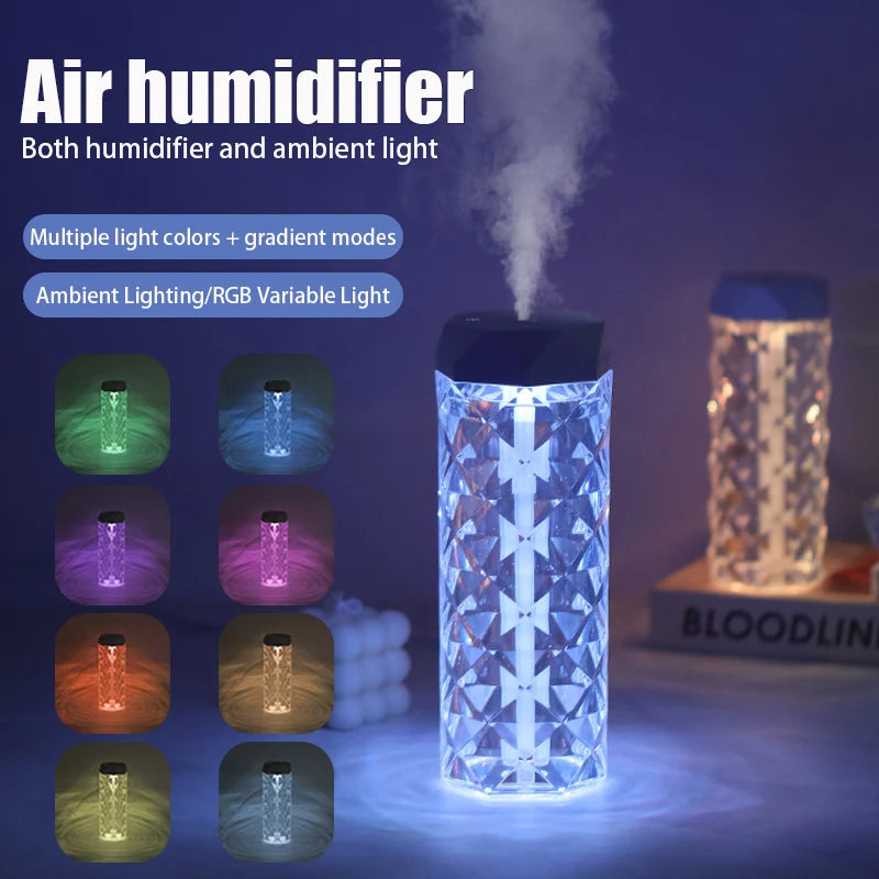 Humidificateur USB 400ml – Diffuseur d’Arômes & Lumière RGB pour Maison et Voiture